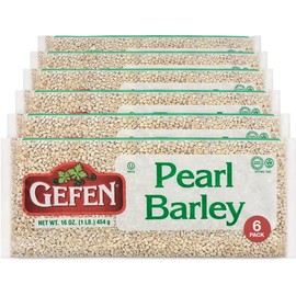 Gefen Premium Quality Pearled Barley 1lb (6 Pack) Product of The USA