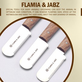 Professional Stripping Knife, Right handed, 3 inch blade (Stainless Steel) (3 Piece Pack, Rosewood)