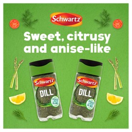 Schwartz Dill 10 G | Jar | Pack of 6 | Bursting with Flavour | Citrusy, Anise-Like Taste | Versatile Spice, Essential for European Classics | Perfect for Fish Dishes, Salads and Root Vegetables