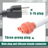 YUXIVCNE 120V Engine Block Heater Cord 6FT 5-15 Plug with