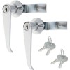 Nicerity 2 Pcs Chrome Zinc Alloy Handle Cabinet Locks, Distribution