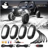4Pods All Pure White LED Rock Lights Full Kit Plug