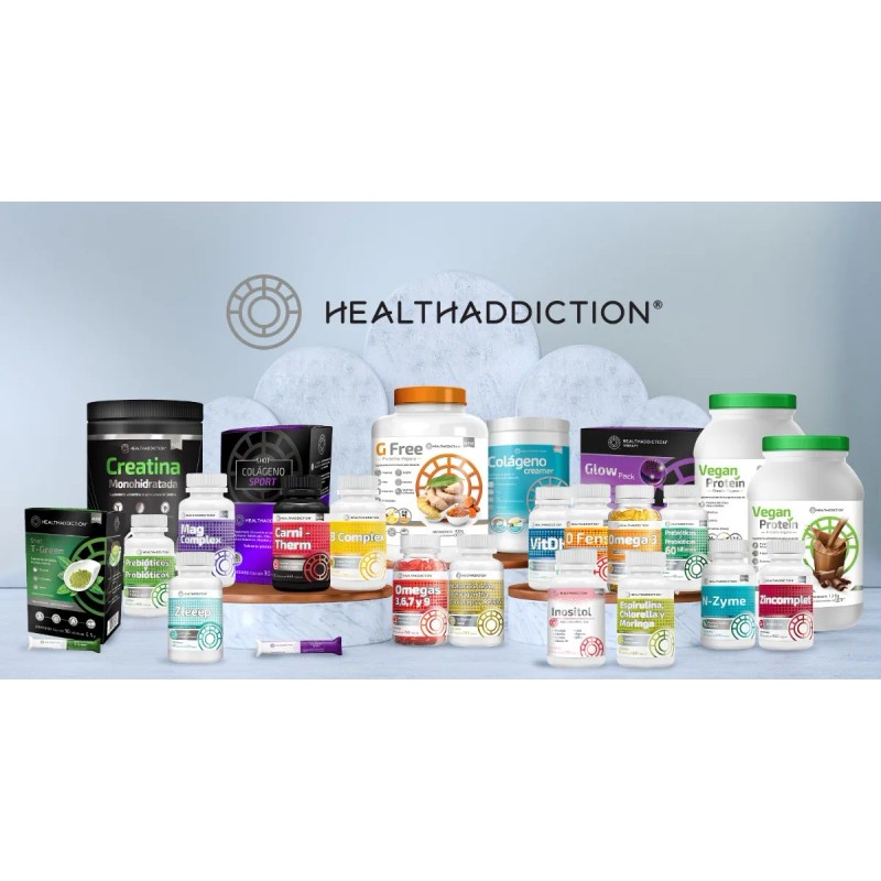 HealthAddiction Carnitherm – L-Carnitina, Té Verde y Cromo – Quema