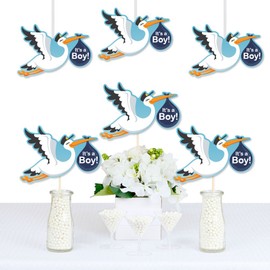 Boy Special Delivery - Decorations DIY Blue It’s A Boy Stork Baby Shower Party Essentials - Set of 20