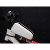 WILD HEART 自転車トップチューブバッグ 自転車フロントフレームバッグ 完全防水 簡単インストール 小物収納 自転車携帯バッグ マウンテンロードバイクライディングアクセサリーキット (ホワイト)