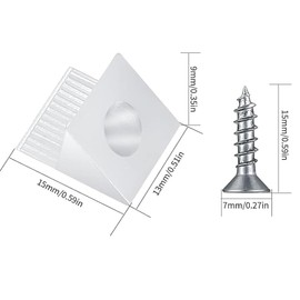 30 PCS Drawer Repair Kit, Drawer Bottom Sagging Repair Fix Mending Wedges, Drawer Repair Kit with Screws Furniture Chest Drawer Bottom Repair Fixing Mending Wedges Drawer Rust and Corrosion Resistant