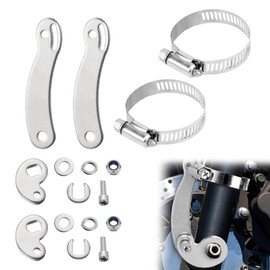 Quorlis Torque Arms EBike – 2 Sets Iron-Aluminium Torque Arm Conversion Kit, Universal Fit for Electric Bicycles, EBike Accessories for Motor Shaft Protection, Front Fork Stability, Easy Install