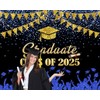 2025 Graduation Backdrop for Photography Class of 2025 Black and
