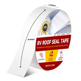 RV Roof Tape 2 Inch x 16.4 Feet RV Sealant Tapes White Repair Sealant Tape Weatherproof Stop Leak Seal Tape Roof Seal Tape for RV Camper Trailer Boat Sealing Leak Repair