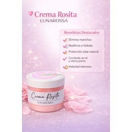 Crema Rosita Tónico Ácido Hialurónico Colágeno Jabón Rosas
