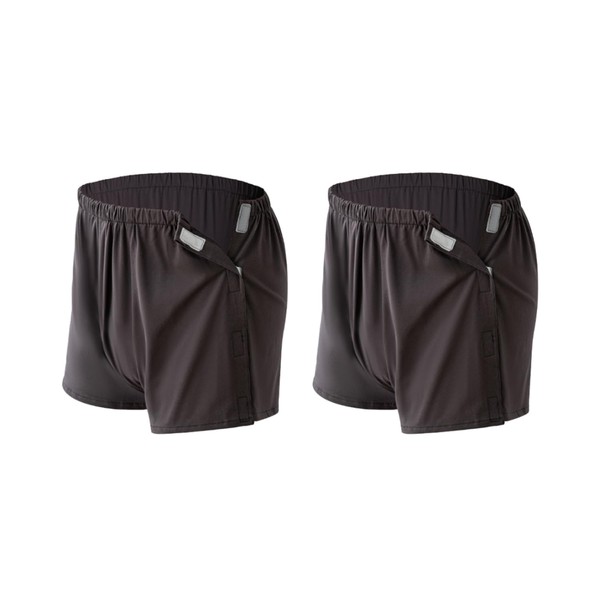 Lmaray Lmaray 2-Pack Tear Away Post Surgery Boxers Briefs for