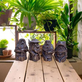 Viking Gnome Statue, Exquisite 1.97x2.36x3.94in Prevent Aging Viking Statue for Home (#3)