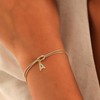 Initial Bracelets for Women Adjustable Dainty Charm Gold Bracelets Trendy