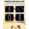 1 Rolls FIVEIZERO Elastic Bracelets String Cord,0.8 Round Crystal Elastic