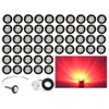 (Pack of 50) Madcatz Red Light (Clear Lens) 3/4 inch