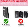 Simocky Key Fob Cover with Diamond Keychain for Lexus Car
