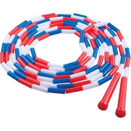 Champion Sports Classic - Cuerdas de saltar de plástico segmentadas con abalorio - Phys. Ed, gimnasio, fitness y uso recreativo, en una variedad de longitudes para niños y adultos