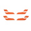momocar Orange Inner Door Open Handle Cover Trim Accessories For
