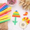 100Pcs Colourful Straws, Reusable Straws, Plastic Milkshake Straw for Various