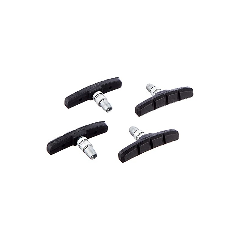 Point V-Brake Aluminium Brake Pads, Black, 2 Pairs, 70 mm