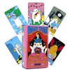 HQRKOTM 78pcs Cat Tarot Unique Tarot Cards for Tarot Enthusiasts