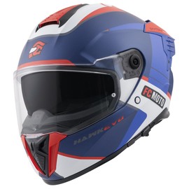 FC-Moto Hawk EVO-X Helmet, Matte Black/Red/Blue/White, L