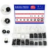 M2-M20 Black White Nylon Hex Nut Assortment Kit Metric Thread