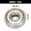 10Pcs 626Z Ball Bearing, 6x19x6mm Stainless Steel Double Shielded Deep