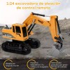 Carro de control remoto Excavadora Control Remoto 1:24 Rc Coches