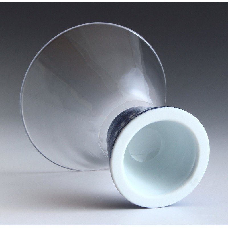 有田焼 浪漫 Glass Sake Glass Trapezoid Paisley HT – 19 – 8 