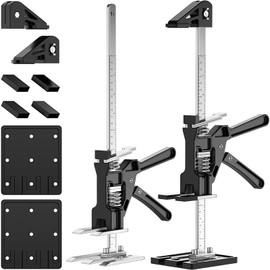 RENYINDA Labor-Saving Arm Jack15.4 inches 440 lb Load-Bearing, All-Aluminum Body Premium Material with Non-Slip Mat and Non-Slip Base for Mounting Windows and Doors, Lifting Furniture Tools