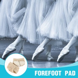 SJBAUTYO 2 Pairs Non-Slip Foot Pads Belly Socks Dance Paw Pad Practice Shoes Foot Toe Caps Toe Protection Shoes Half Sole Paw Pad Shoes Foot Thong Ballet for Women Ballet Belly Dance