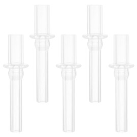 AUTSUPPL 5pcs Bottle Straw Sippy Cup Replacement Straw Drinking Straw Tip Straw Replacement Tips Water Bottle Sippy Cup Straw Head Replacement Sippy Cup Supplies Transparent