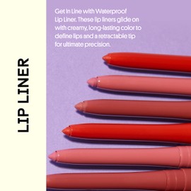 Winky Lux Lip Liner, Waterproof Lip Liner, Demi Matte Lip Liner Pencil, Mauve and Brown Lip Liners, Use with Matte Lipstick, Pippy