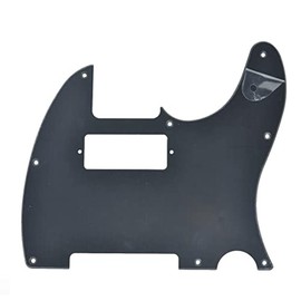KAISH Tele Style Pickguard Guitar Pick Guard Scratch Plate with Mini Humbucker Pickup Hole for Tele/Telecaster Matte Black