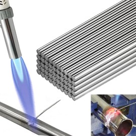 Aluminum Welding Rods,Low Temperature Easy Melt Aluminum Welding Rods Metal Universal Welding Wire for Welding Alloys,Stainless Steel,Galvanized Steel,Copper DIY Welding and Brazing Repair (50Pcs)