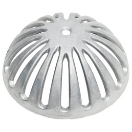 Leyso Heavy Duty Aluminum Dome Floor Drain Cover and Drain Strainer, Removable Outdoor Drain Cover, Dome Strainer for Restaurant, Home, Garden, Roof Top 5-1/4" Diameter x 2-1/4"H (1 PCS)