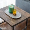 Pipe-Decor.com RESTORE Trail Brown Solid Wood End Tabletop
