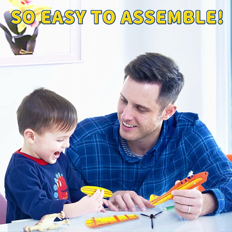 YINZZTRY Glider Planes Set, Polystyrene Aeroplane Model, Glider Planes for
