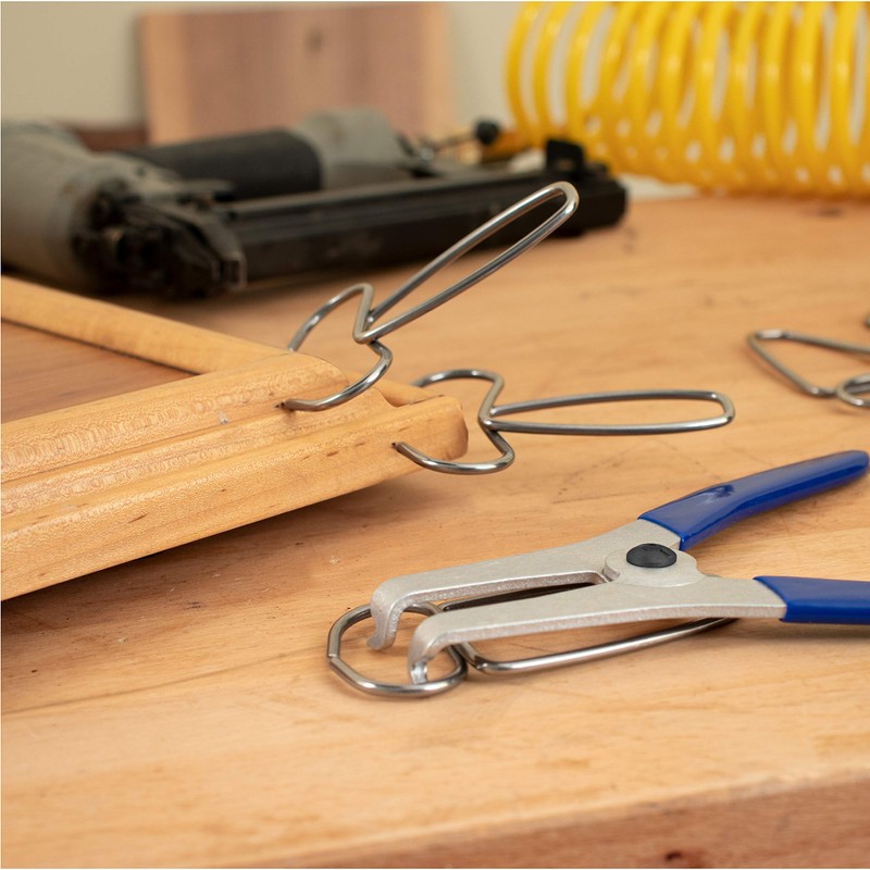 Fulton Miter Spring Clamps for Woodworking Set, Wood Trim, Picture