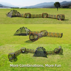 ITENT Cat Tent for Indoor and Outdoor Cat Enclosures(Outdoor, Tunnel, and Playhouse) Kitty Playpen X-Large Portable Kitten Tunnel Play Tents for Cats Rabbits and Small Animals