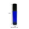 Metal Ball Cobalt Glass Roller Bottles Ideal 5ml to 7ml