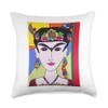 Ella Latin Vibrant Cultural Expression Pop Art Throw Pillow