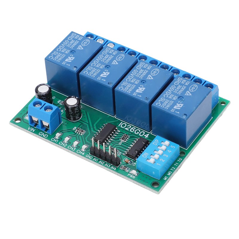 Relay Module DIP 4 Channel Control Board Switch Controller DC