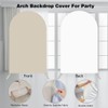 Aerdce Red and White Plaids Arch Backdrop Cover Strawberry Theme