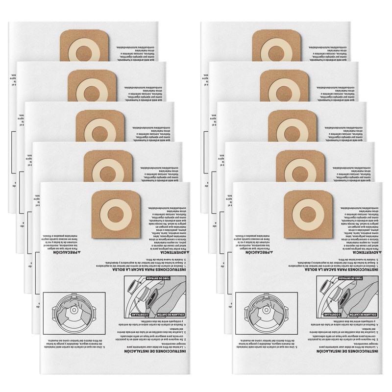 10 Pack CMXZVBE38749 Vacuum Dust Bags Compatible with CRAFTSMAN 16-20