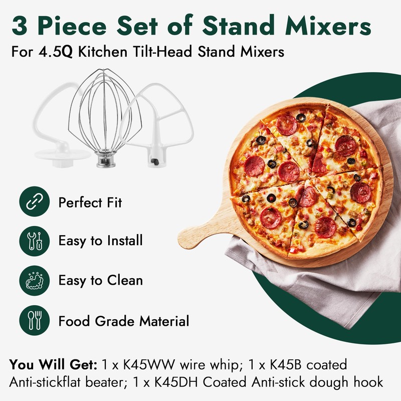 3 Pieces Stand Mixers Repair Set for Kitchen Tilt-Head Stand