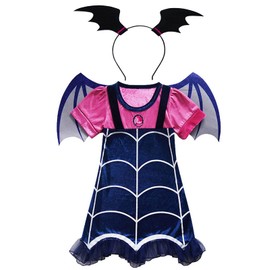 GJDAMFD Vampirina Costume Dress up Clothes with Headband for Little Girls 3-4T