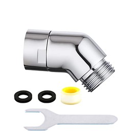 Shower Head Elbow Adapter, Shower Arm Elbow Adapter for Hand Showers and Wall-mounted Showers，Shower Arm Extension (135degree）