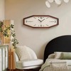 DaguyS Wooden Retro Wall Clocks, 18 Inches Square Clocks Rectangular
